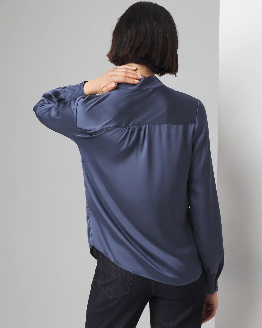 Trapunto Stitched Shirt | White House Black Market